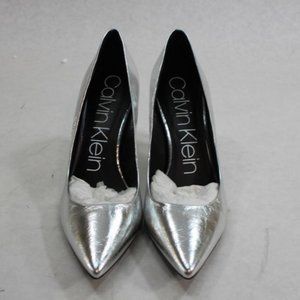 Calvin Klein Heels 10M Silver Gazelle